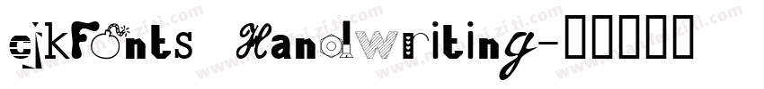 cjkFonts Handwriting字体转换
